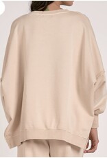 Elan Elan Sand Oversized Sweatshirt