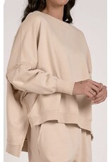 Elan Elan Sand Oversized Sweatshirt