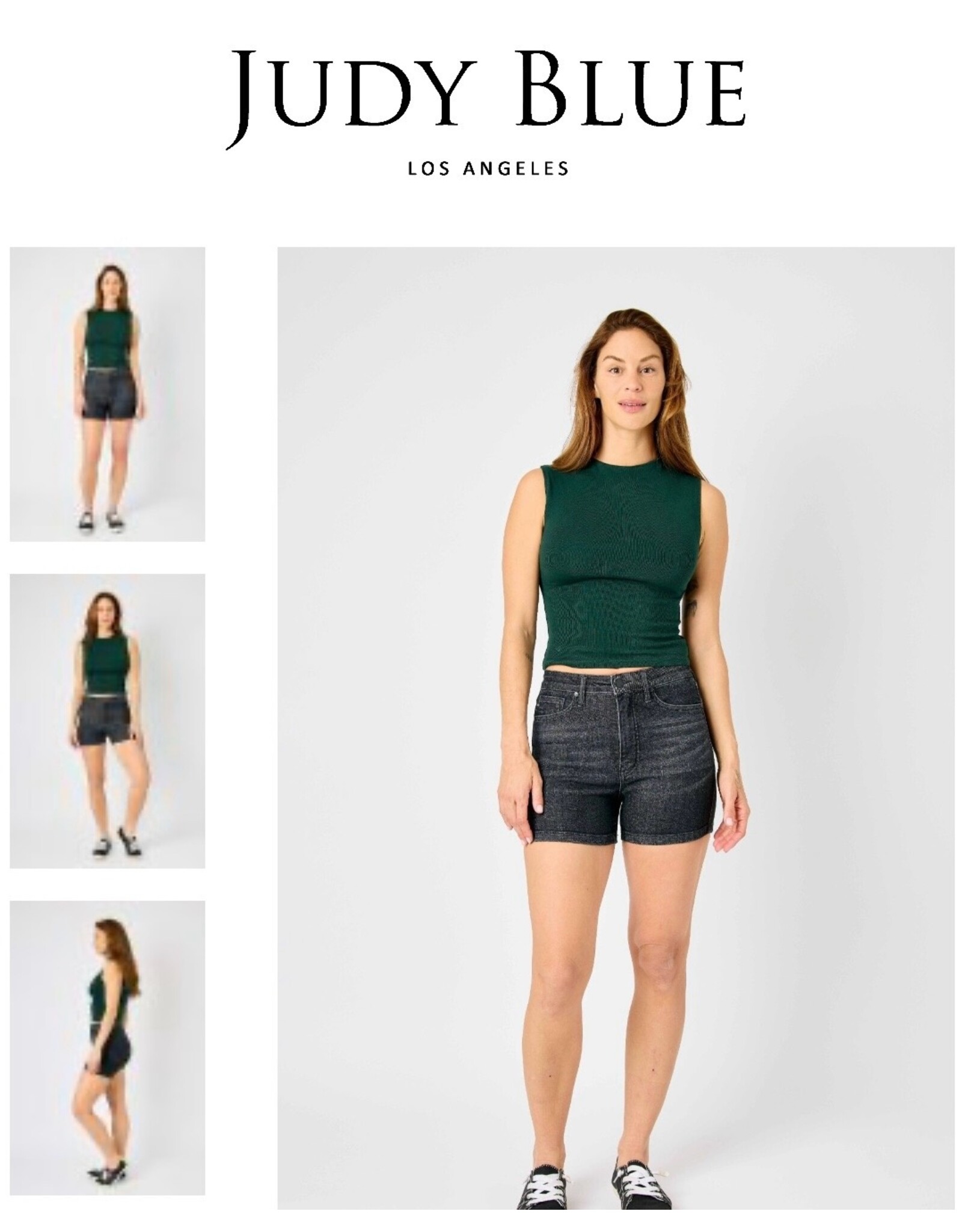 Judy Blue Judy Blue HW Washed Black Shorts