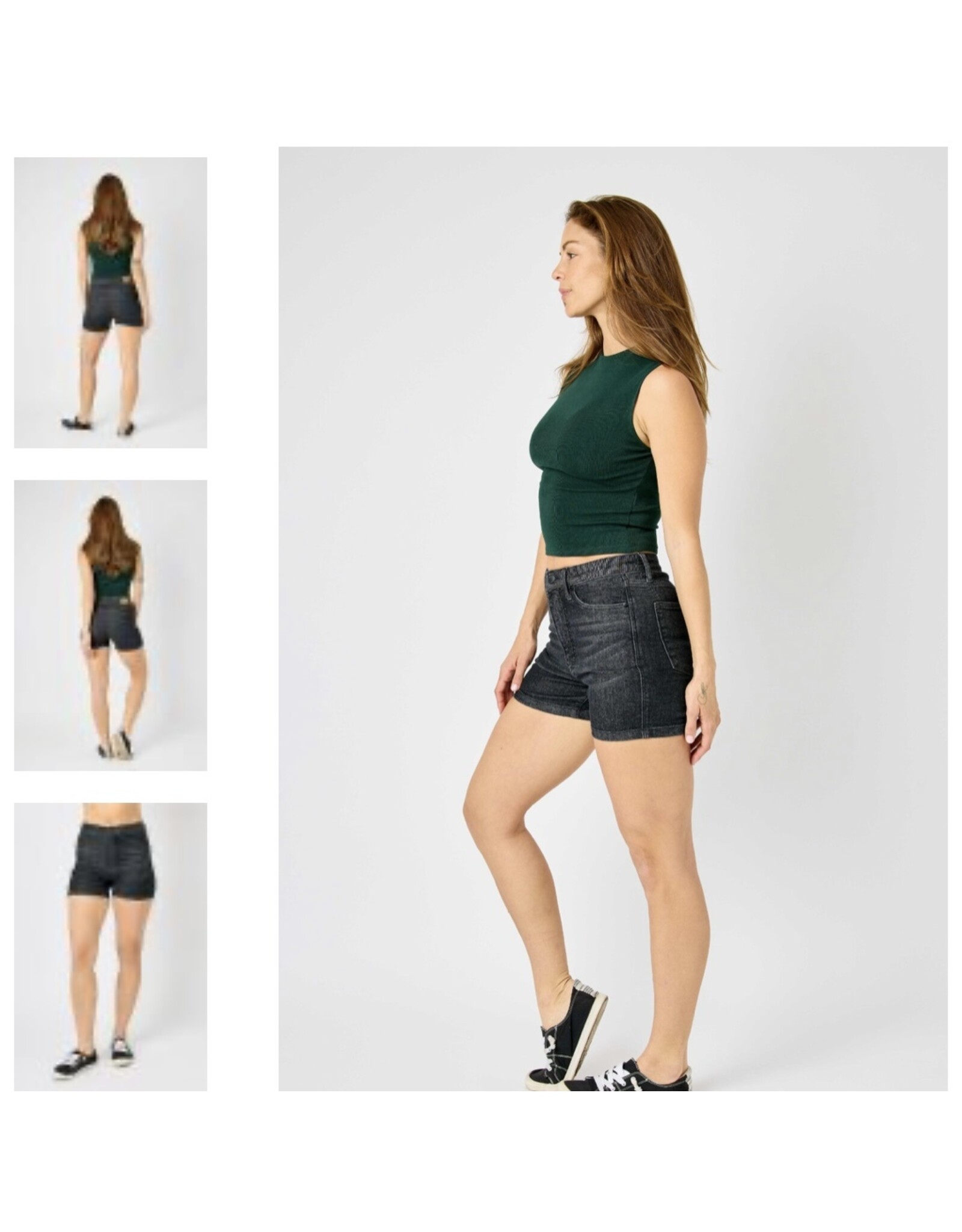 Judy Blue Judy Blue HW Washed Black Shorts