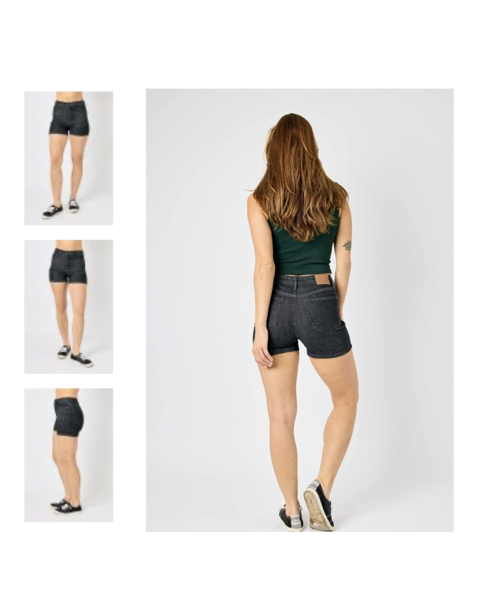 Judy Blue Judy Blue HW Washed Black Shorts