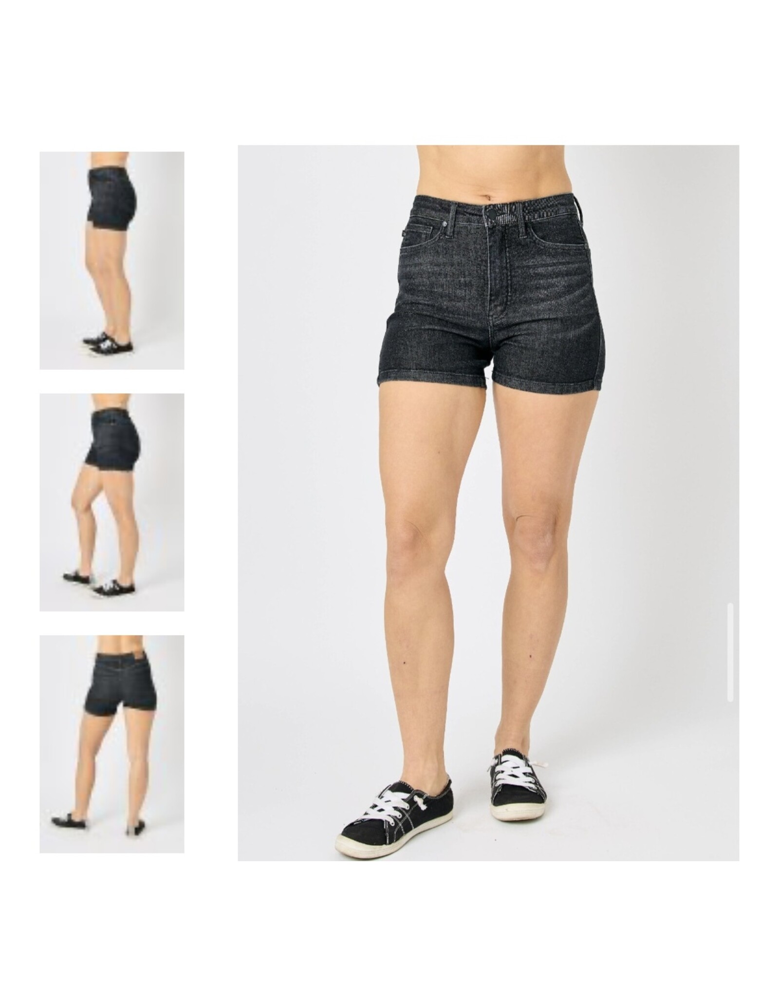 Judy Blue Judy Blue HW Washed Black Shorts