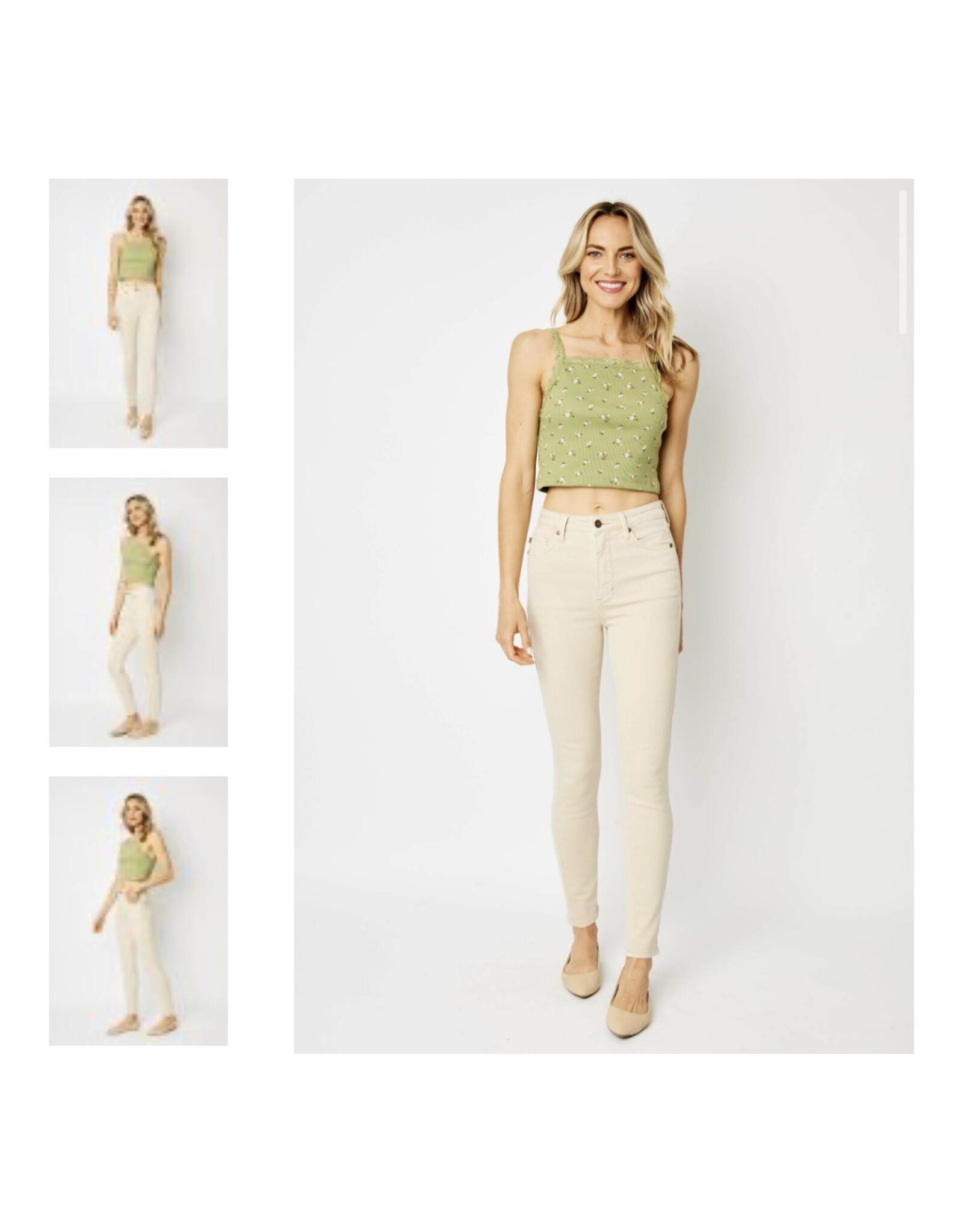 Judy Blue Judy Blue HW Bone Skinny Jeans