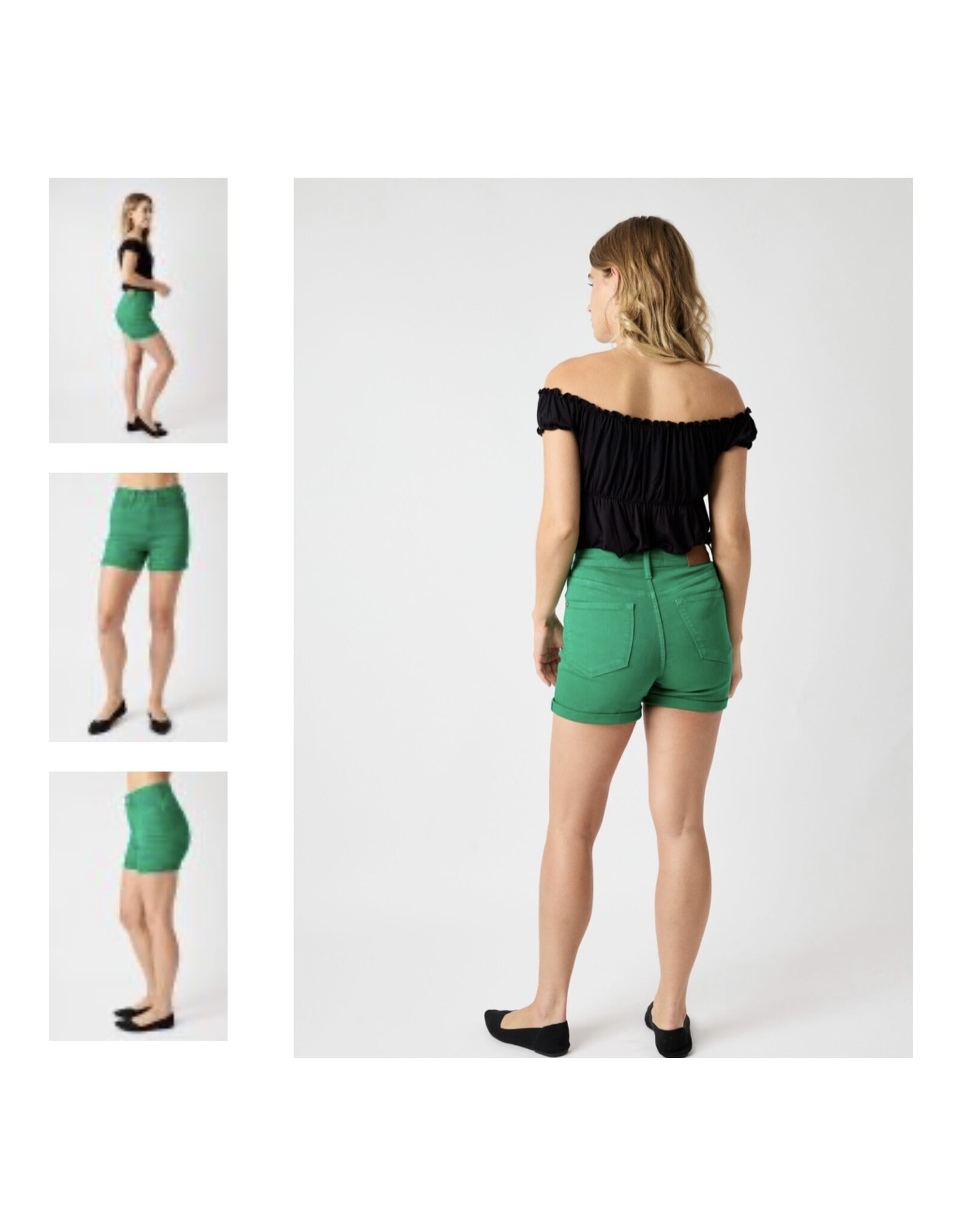 Judy Blue Judy Blue HW Kelly Green Shorts