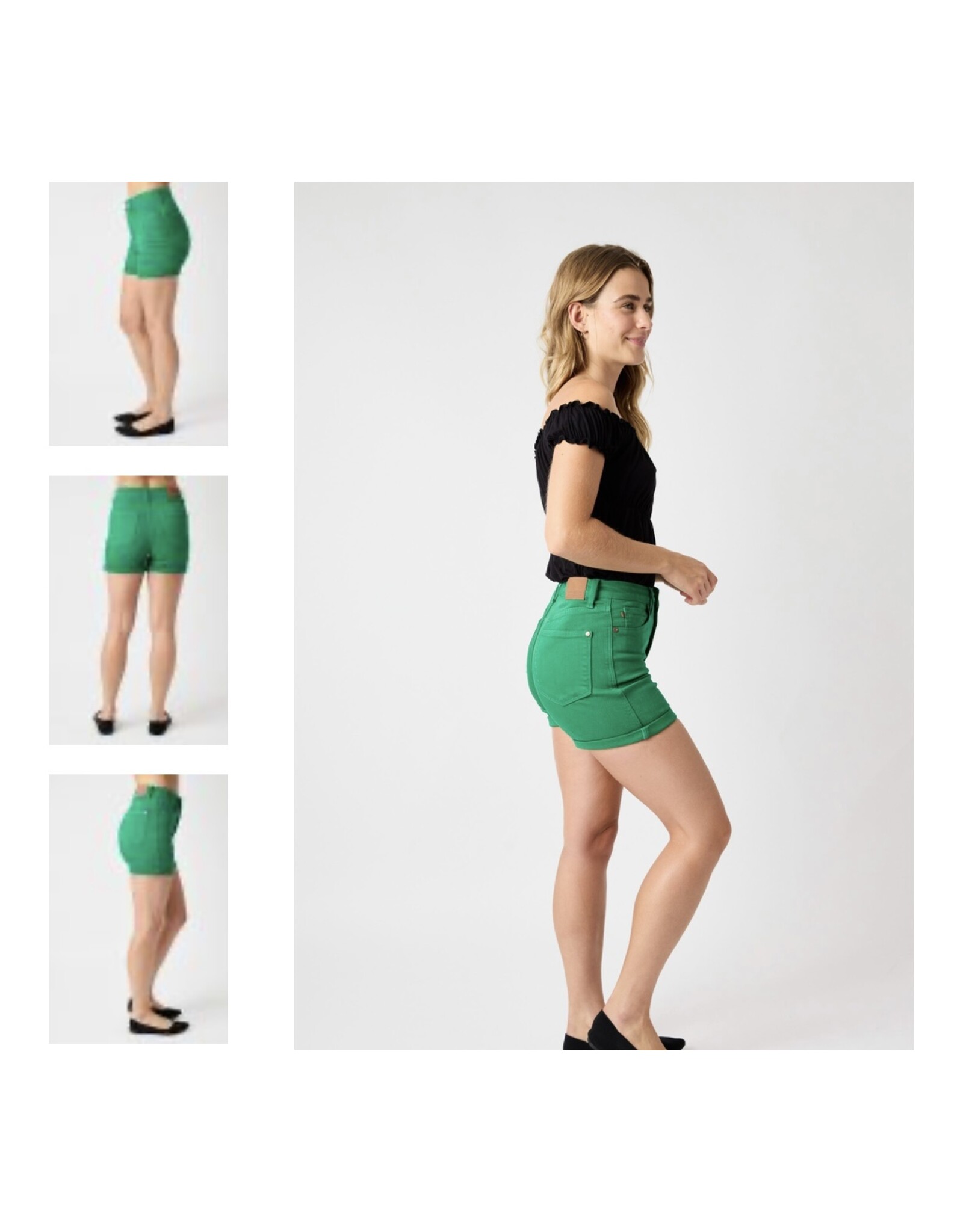 Judy Blue Judy Blue HW Kelly Green Shorts