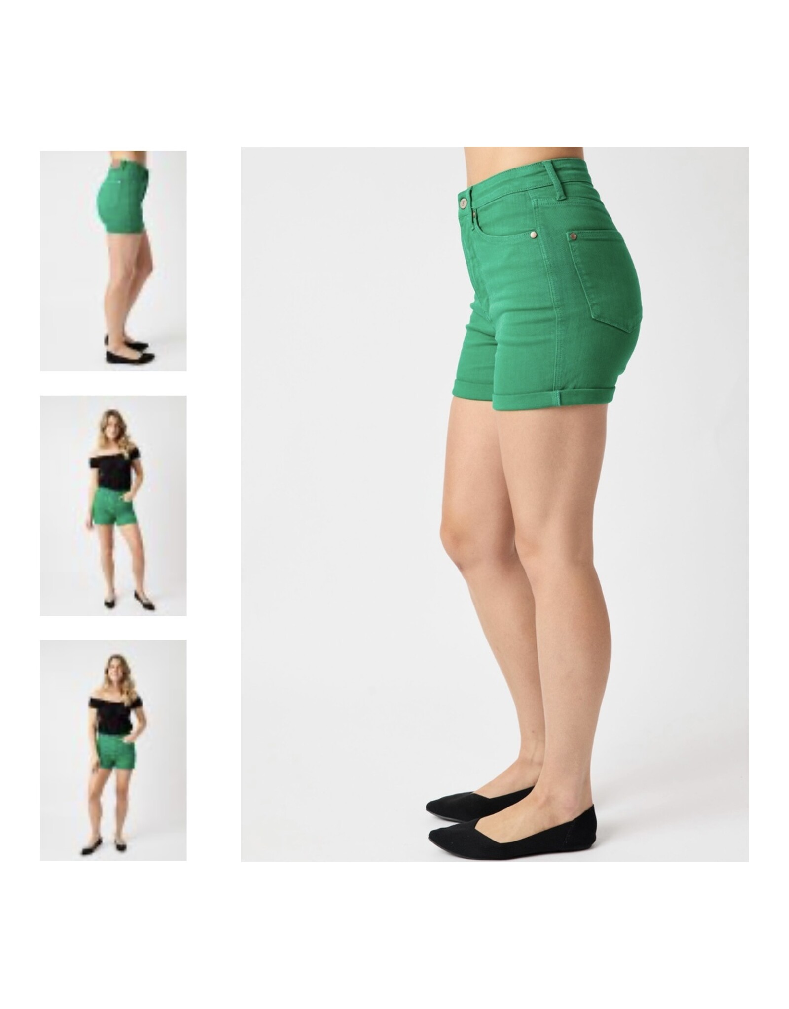 Judy Blue Judy Blue HW Kelly Green Shorts