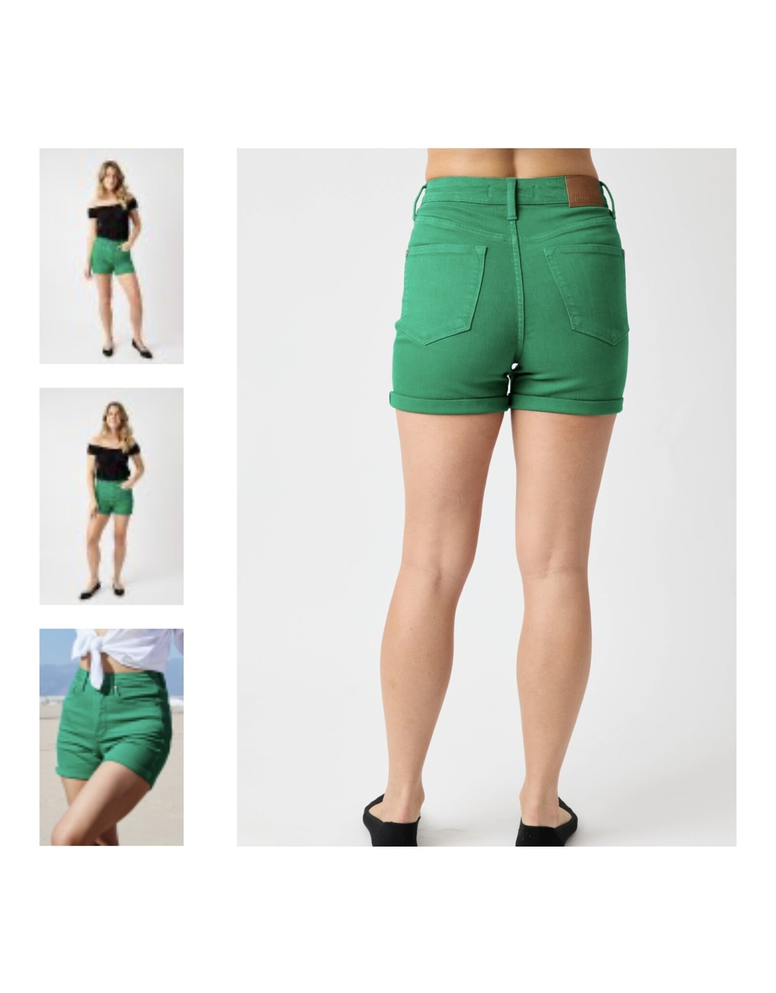 Judy Blue Judy Blue HW Kelly Green Shorts