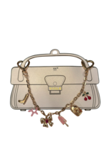 JOIA Purse gold  trendy charms 11”