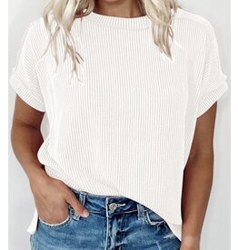 LATA Crinkle knit tee