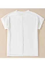 LATA Crinkle knit tee