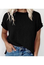 LATA Crinkle knit tee