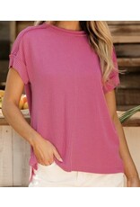 LATA Crinkle knit tee