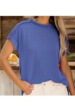 LATA Crinkle knit tee