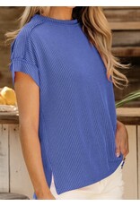 LATA Crinkle knit tee