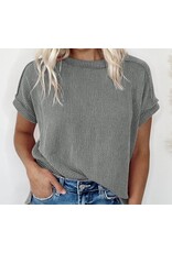 LATA Crinkle knit tee