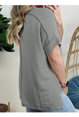 LATA Crinkle knit tee