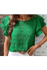 LATA Ruffled Blouse