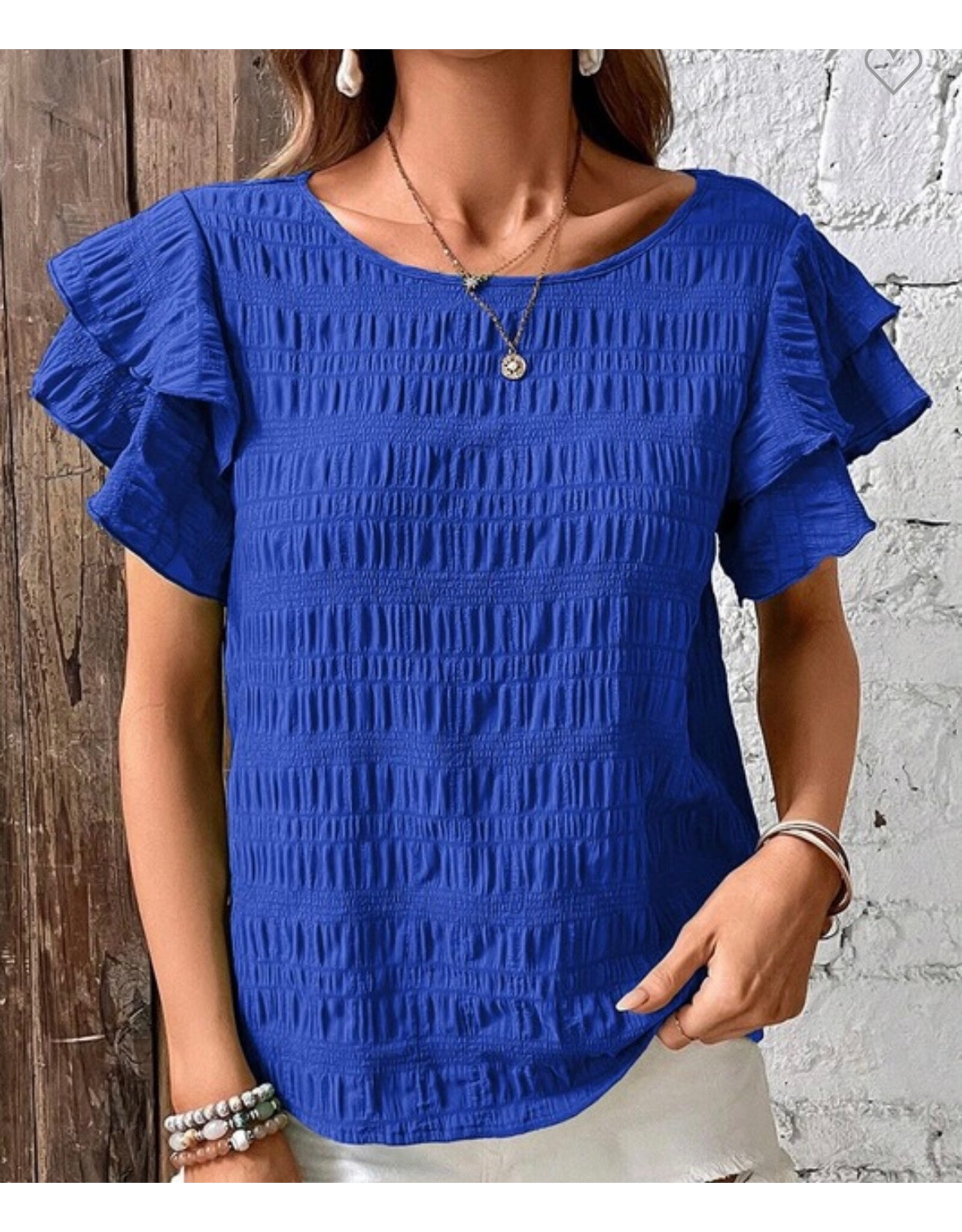 LATA Ruffled Blouse