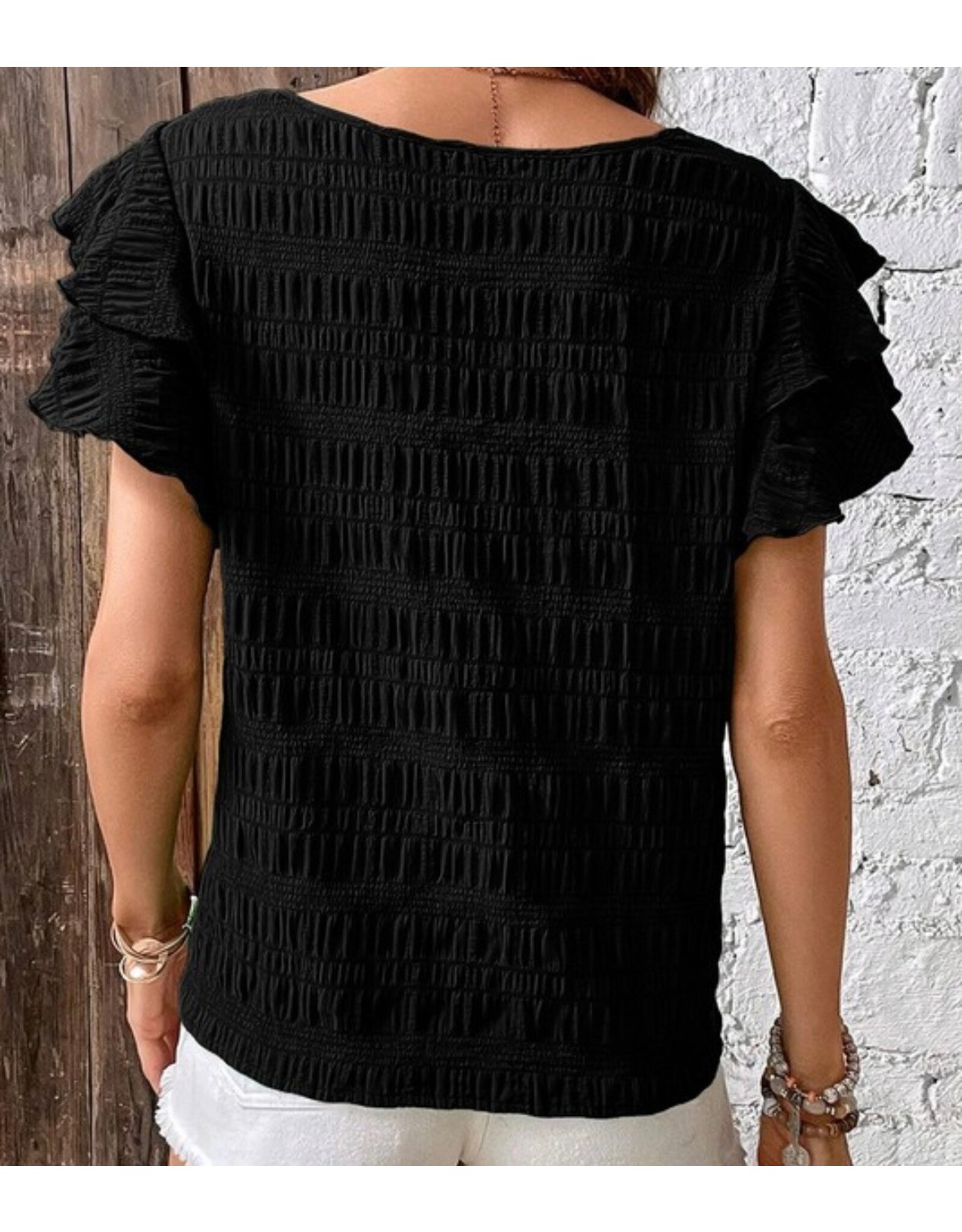 LATA Ruffled Blouse