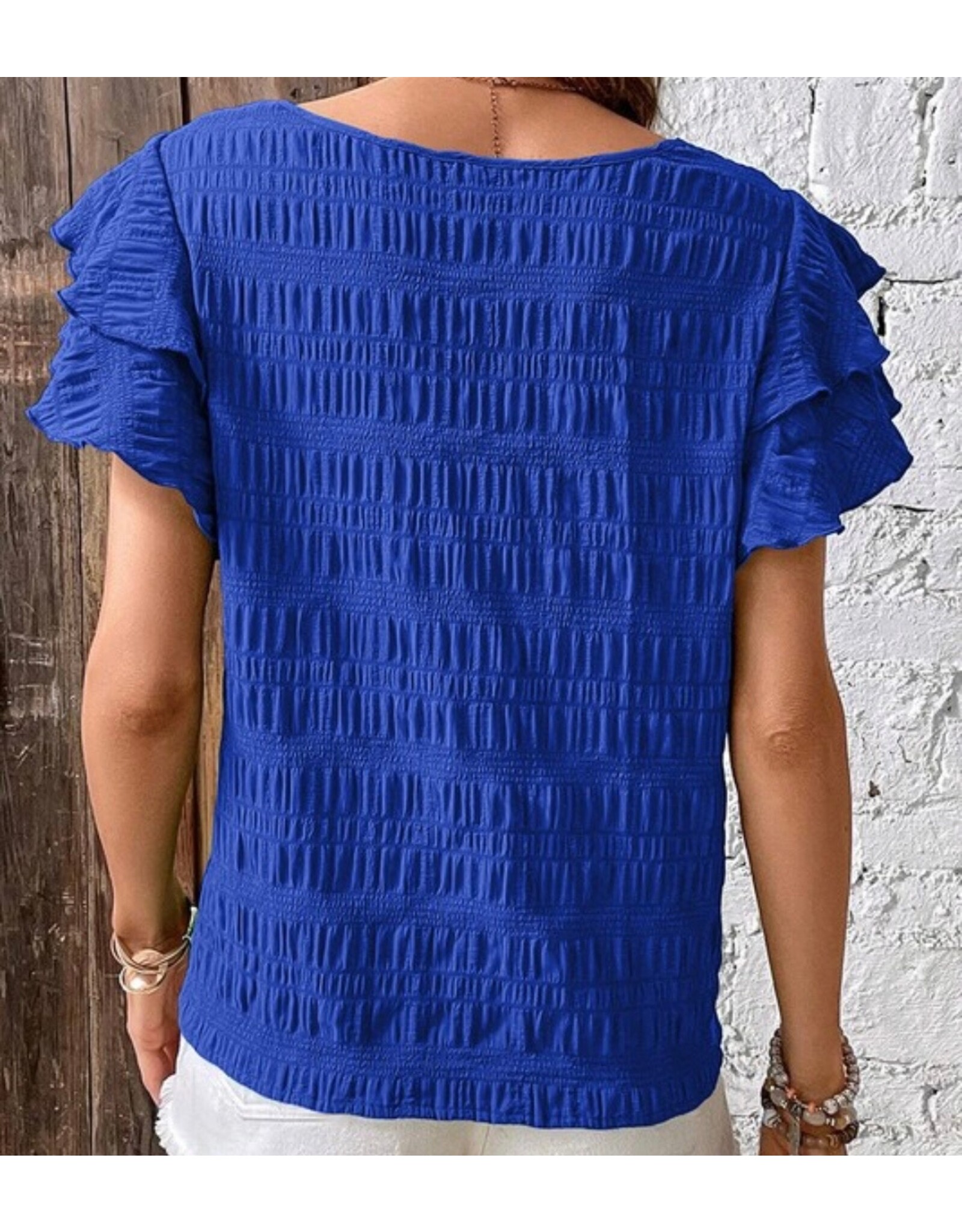 LATA Ruffled Blouse