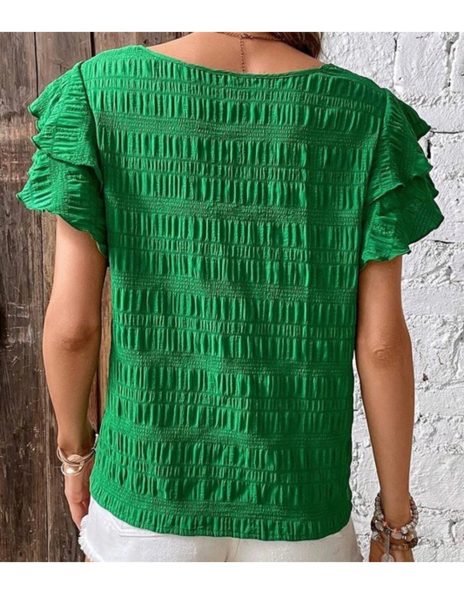 LATA Ruffled Blouse