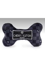 Haute Diggity Dog Black Checker Chewy Vuiton Bone-Small