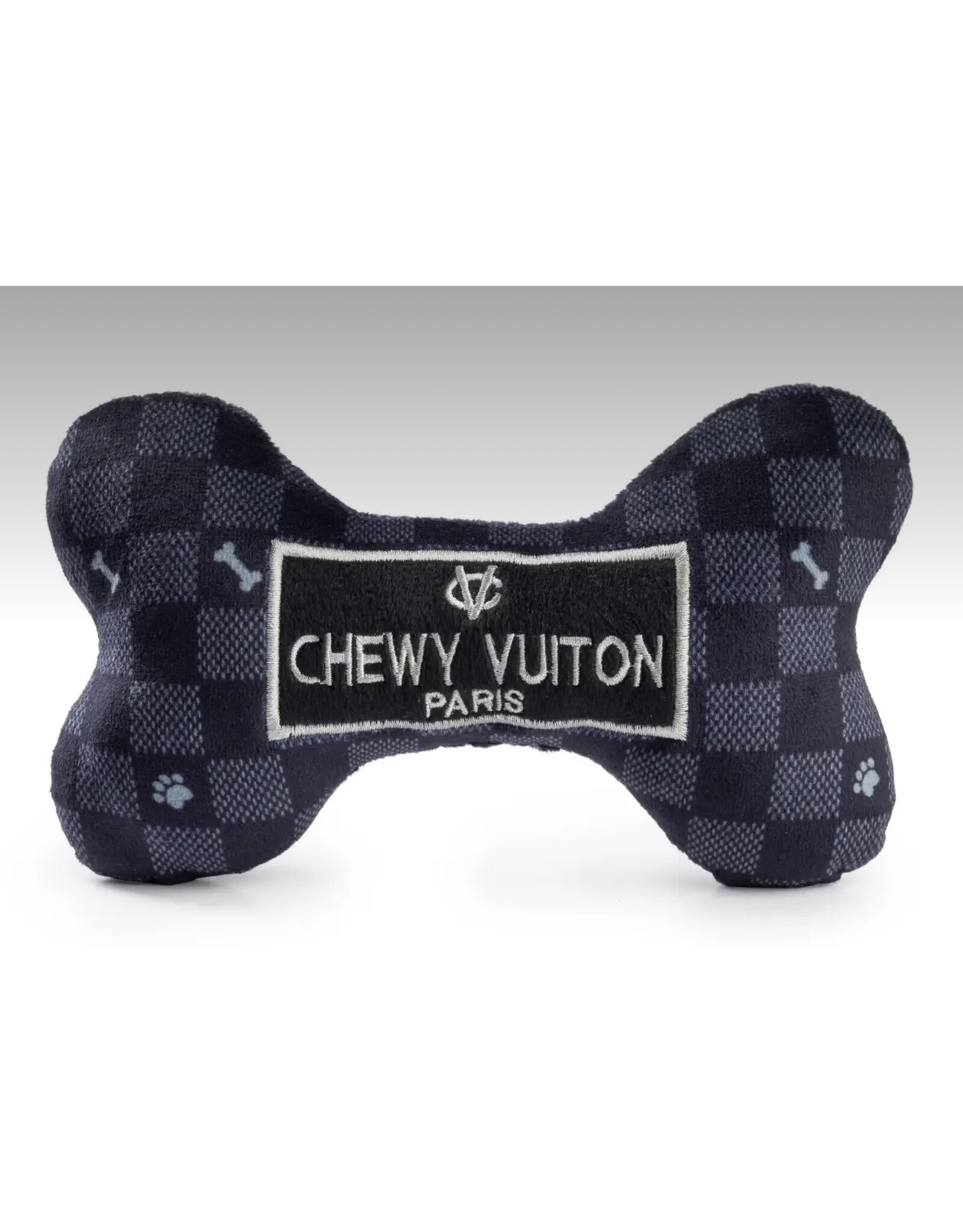 Haute Diggity Dog Black Checker Chewy Vuiton Bone-Small
