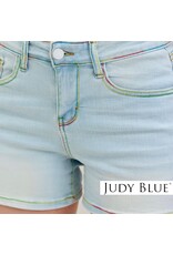 Judy Blue Judy Blue MR Rainbow Thread Shorts