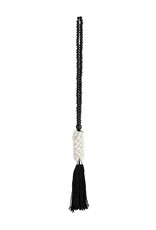 Black & White Shells Tassel