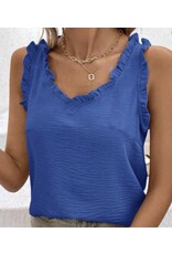 Miss sparkling Ruffle Trim Tank Miss sparkling Ruffle Trim Tank