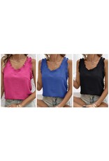 Miss sparkling Ruffle Trim Tank Miss sparkling Ruffle Trim Tank