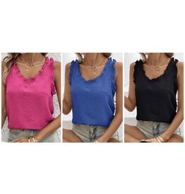 Ruffle Trim Tank
