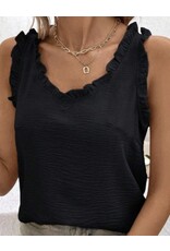 Miss sparkling Ruffle Trim Tank Miss sparkling Ruffle Trim Tank