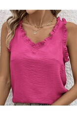 Miss sparkling Ruffle Trim Tank Miss sparkling Ruffle Trim Tank
