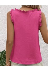 Miss sparkling Ruffle Trim Tank Miss sparkling Ruffle Trim Tank
