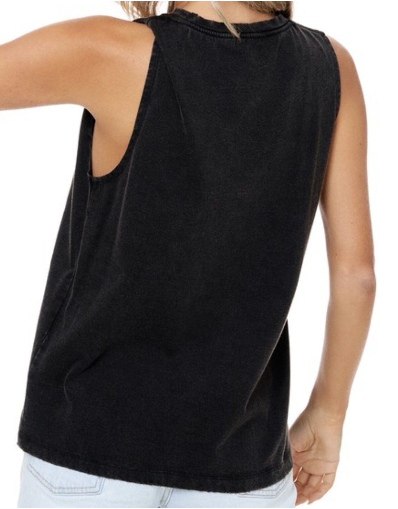American Flag Star vantage graphic tank top
