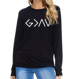 God is > highs & lows bk sweatshirt