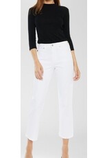 Kancan HR crop straight white jeans