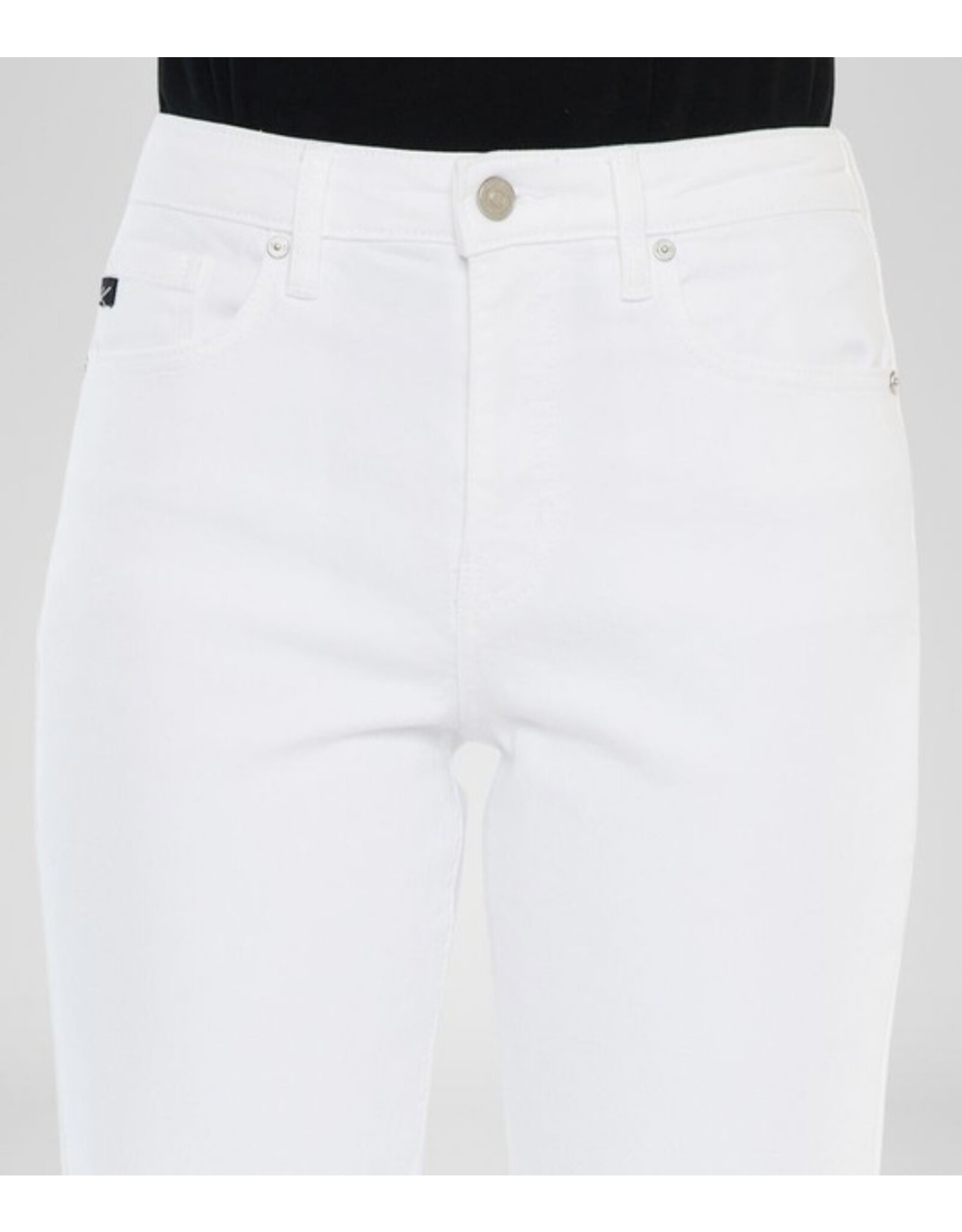 Kancan HR crop straight white jeans