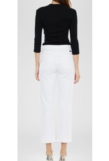 Kancan HR crop straight white jeans