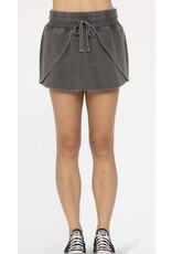 mono b burned out fleece skort