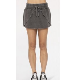 mono b burned out fleece skort