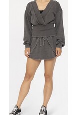 mono b burned out fleece skort