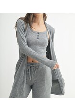 mono b brushed hacci cardigan