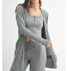 mono b brushed hacci cardigan