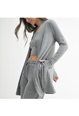 mono b brushed hacci cardigan