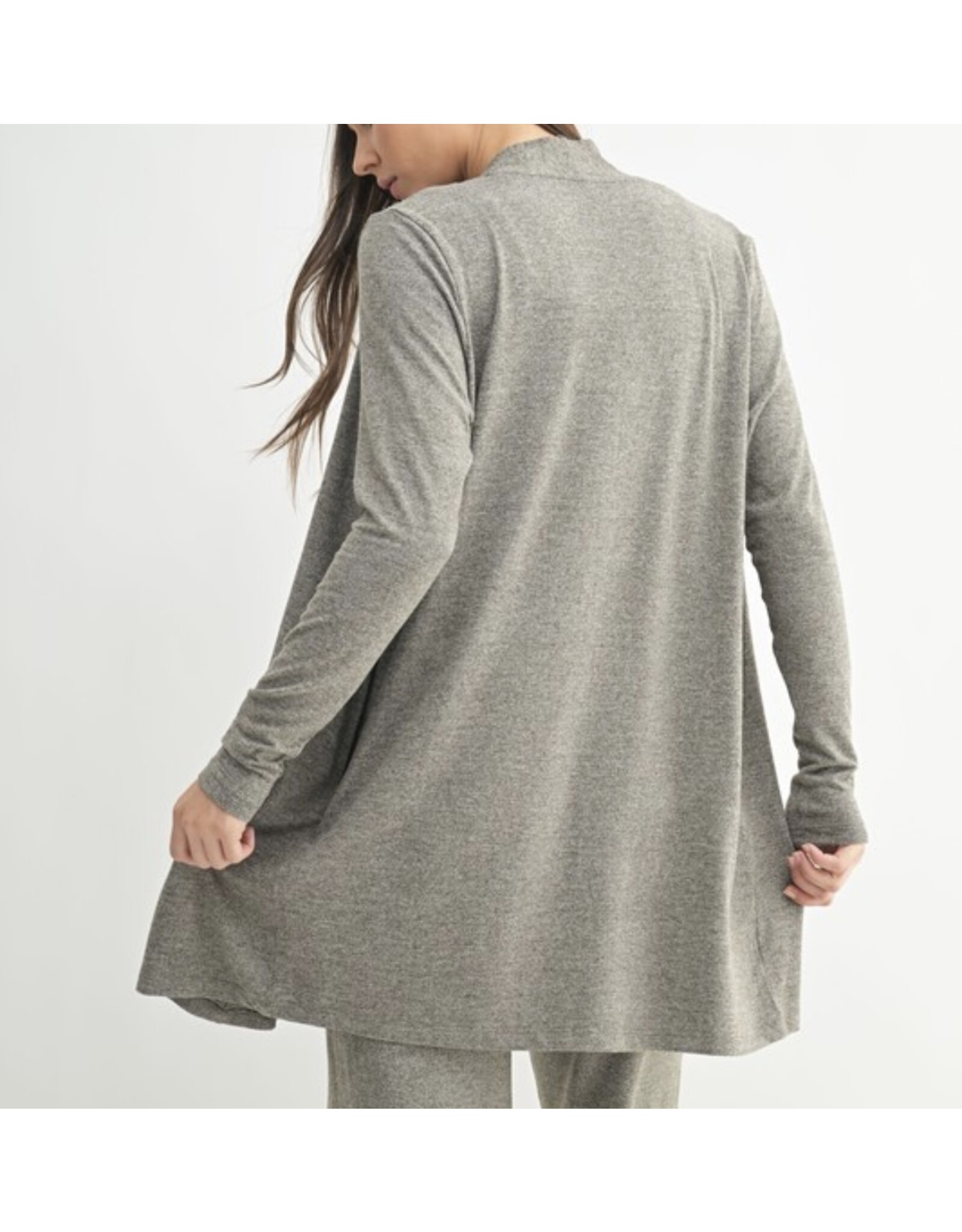 mono b brushed hacci cardigan