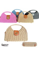 JOIA Colored wicker satchel