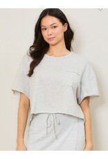 Raw hem tee