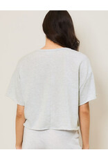 Raw hem tee